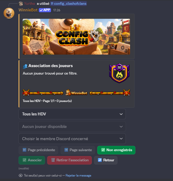 Retrouver les joueurs sans association